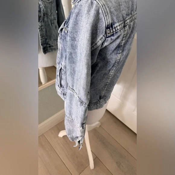 Free People Rumors Denim Jacket Sz S. - Picture 6 of 16